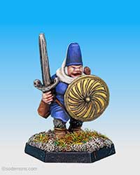 (-41) Fat Lady Fighter with Large Shield (FTF58)