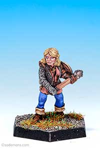 Female Cleric with Mace (FA18v2) (C03C1-6)