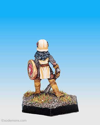 Armoured Female Cleric with Shield  (C03C1-8)